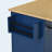 Farmhouse Kitchen Island with Drop Leaf and 2 Seatings, Kitchen Table Set with Storage Cabinet, Drawers, Door Shelves and Power Outlet, Blue-329210379