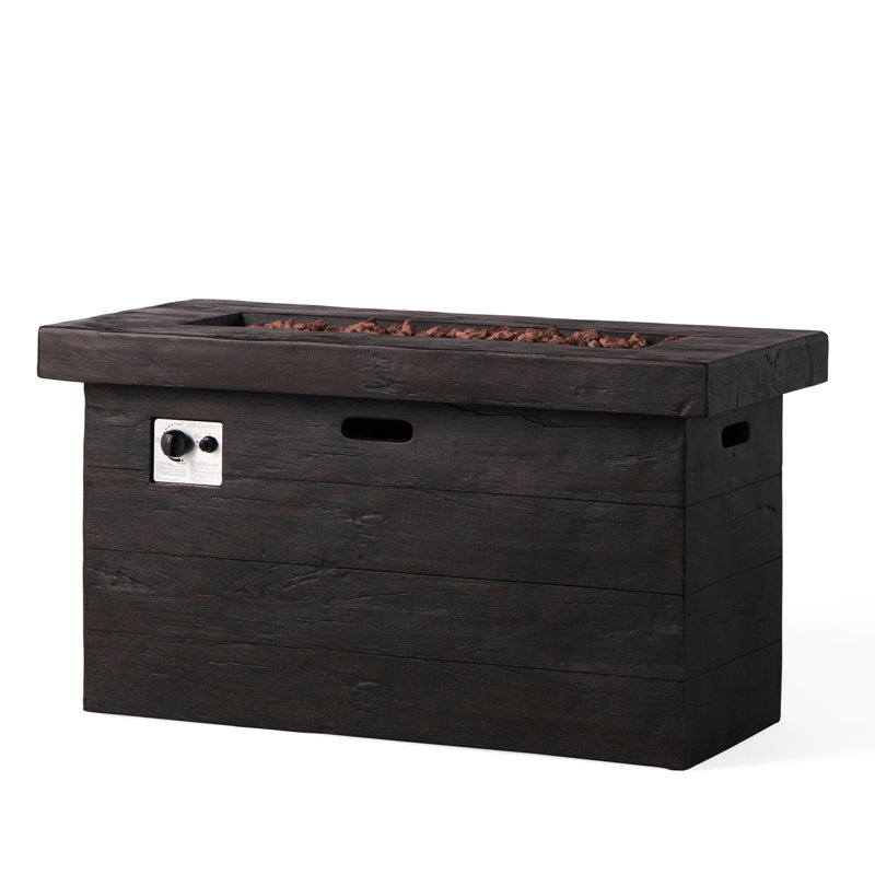 Magnesium Oxide Fire Pit 50,000 45' Rectangular, Brown, Outdoor Captivating Spot Rectangular Pit, Oxide, Appealing Aspect
