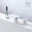 Robinet de baignoire romaine monocommande à fixation murale avec inverseur et douchette-92440009