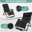 Chaise surdimensionnée pliable inclinable zéro gravité avec coussin amovible Labiba-1910818282