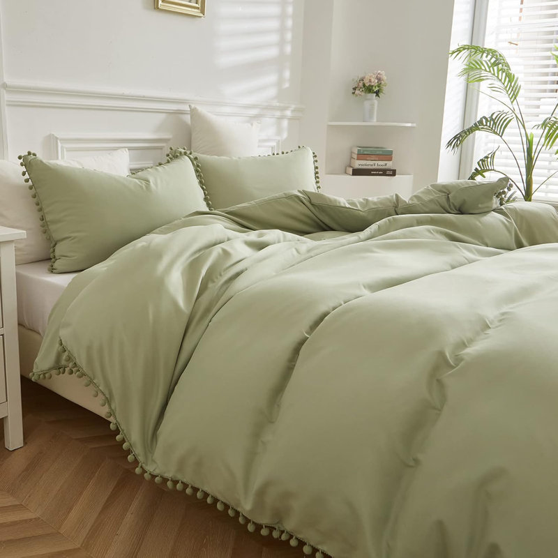 ZEA Duvet Cover with Pillowcases, Green