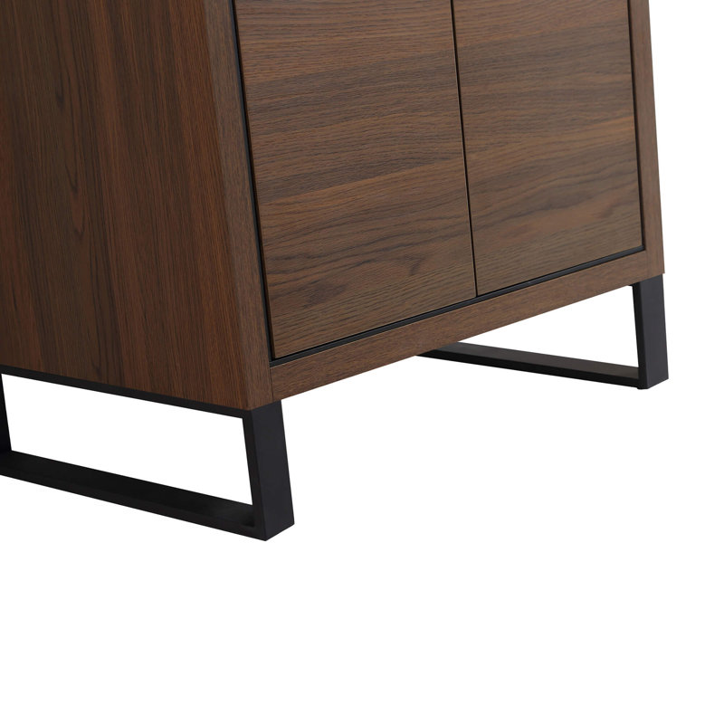 24'' Single Bathroom Vanity with Stone Top, Matte Black, Walnut Ebony