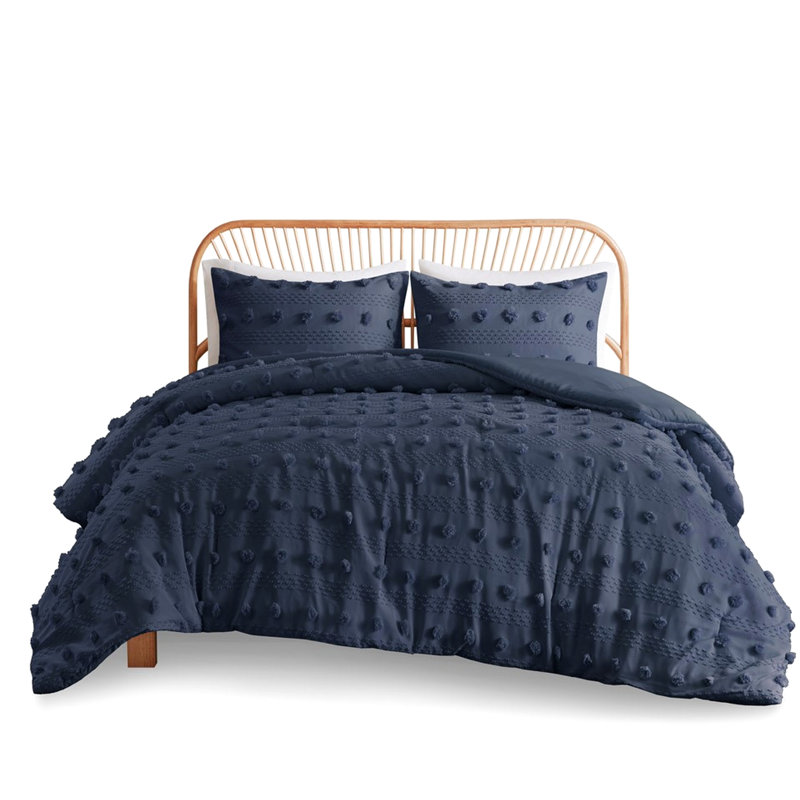 Édredon double, bleu marine, double exquis, Marine