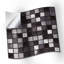 Marquina Metallic Marble Mosaic Wall Tile Sticker Set 15cm x 15cm -1293620053
