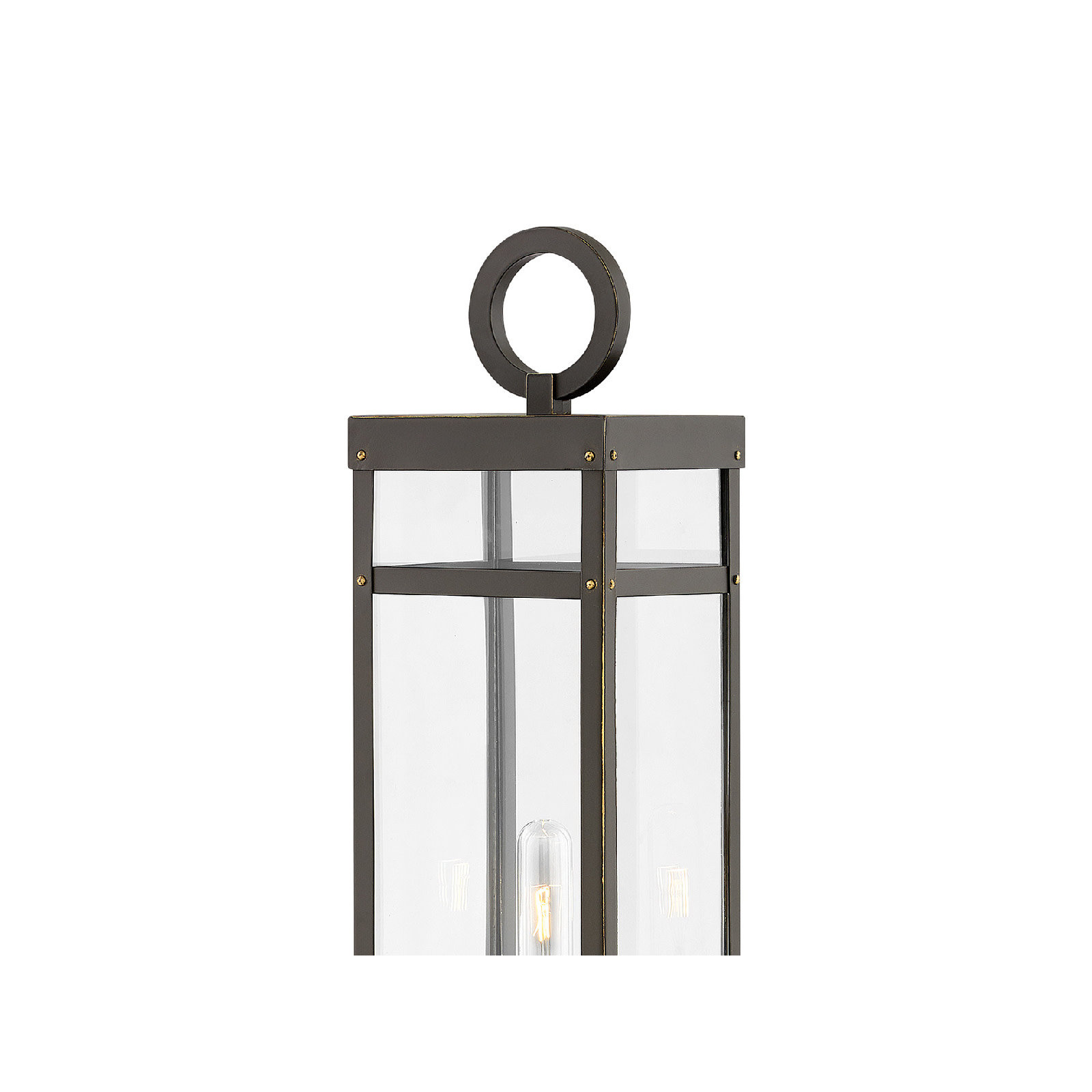 Martel Transparent Outdoor Lantern Head, Oil Rubbed Bronze