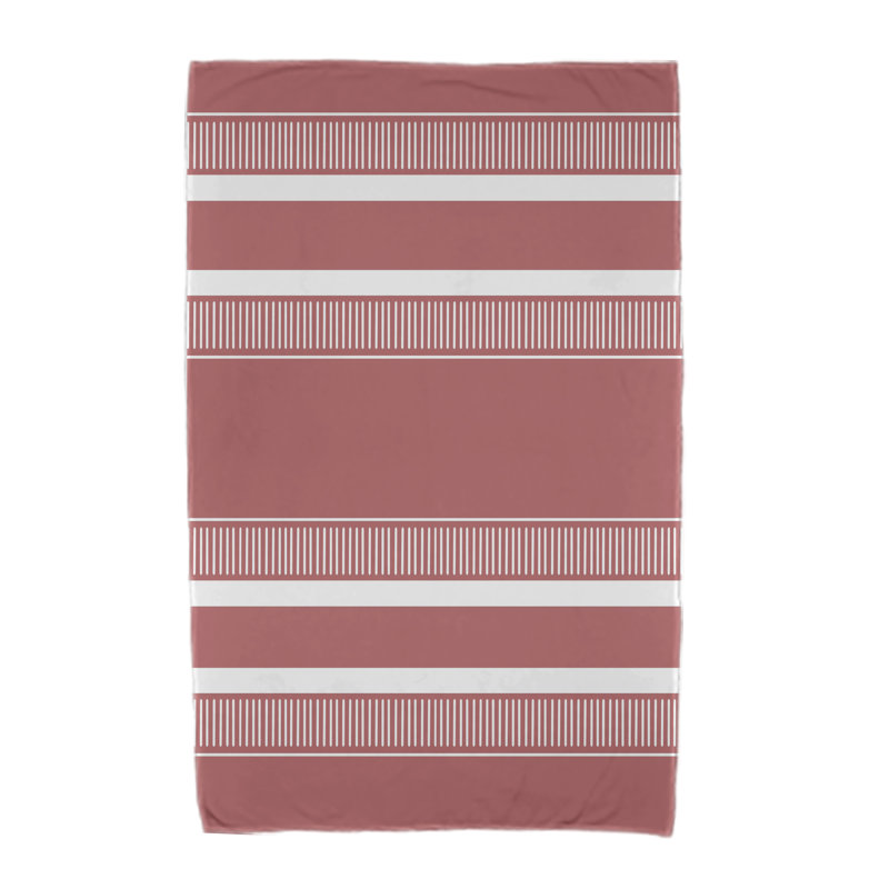 Serviette de plage en microfibre Evanni, Rouge