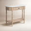 Danielle Marble 40" one- drawer Console Table-1037264149