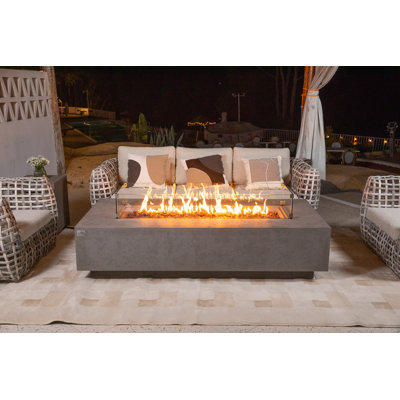 Savanah 72" Travertine Natural Gas Fire Pit Table with Wind Guard, Burner Lid, & Cover