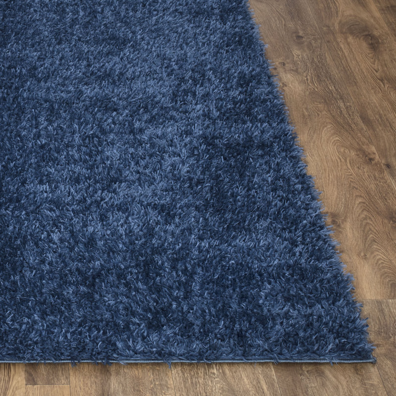 Ahyana Solid Colour Shag Area Rug, Rectangle 50 x 80cm