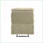 Fauteuil inclinable avec accoudoirs coussinés, fauteuil de mouvement en microfibre beige H 40 po x l 35 po x P 35 po | Beige | Microfibre + métal-321144875