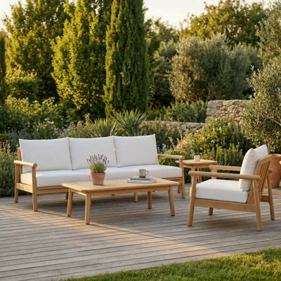 Maia Solid Teak 4 Piece Set