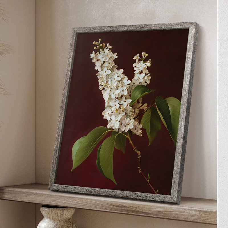 FLORAL Series CXCIX Framed Print - Solid Wood, 30" H x 24" W