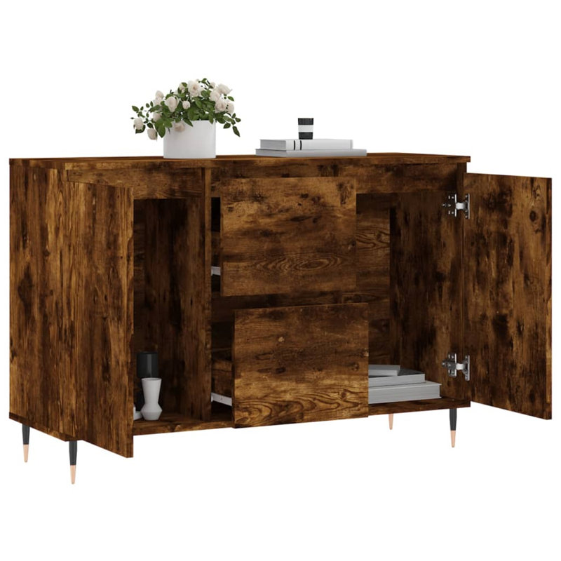 Mariolino 104cm Sideboard, Smoked Oak