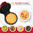 4-inch Personal Waffle Maker - Red Metalic