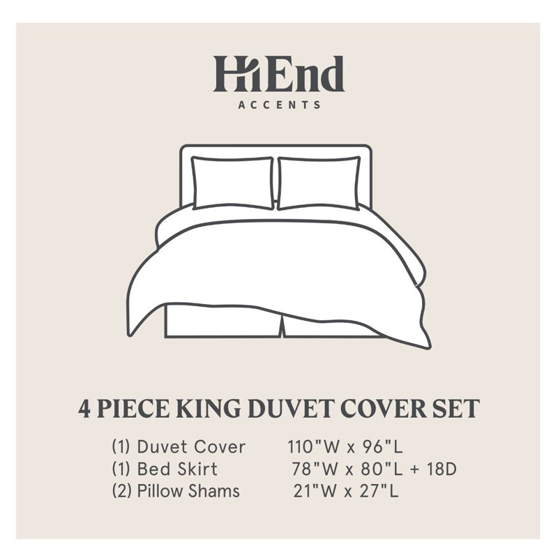 Ensemble de housse de couette Newport, Édredon très grand et 3 pièces supplémentaires
