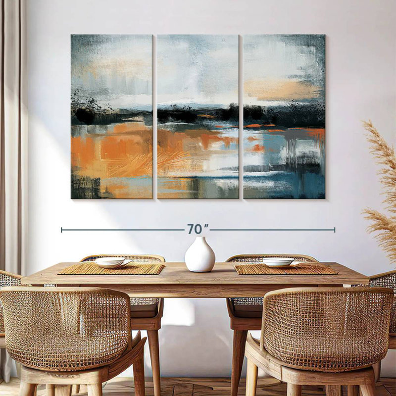 Avery Sunstruck Abstract Landscape, 42" H x 65" W