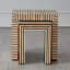 Sienna Nesting End Table-Walnut/Bone-Lg