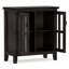 Armoire de rangement transitionnelle en bois massif l 30 po avec portes réglables Artisan-424591605