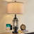 23.75" Industrial Style Touch Table Lamp With Usb Charging,for Living,office,hallway Including Bulb