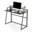 Bureau d'ordinateur pliant, bureau de 33 po, table de bureau pliable pour bureau à domicile, bureau de jeu pliable, petite table de bureau en bois pour les adolescents qui travaillent et qui bricolent, noir-334681925-334681922