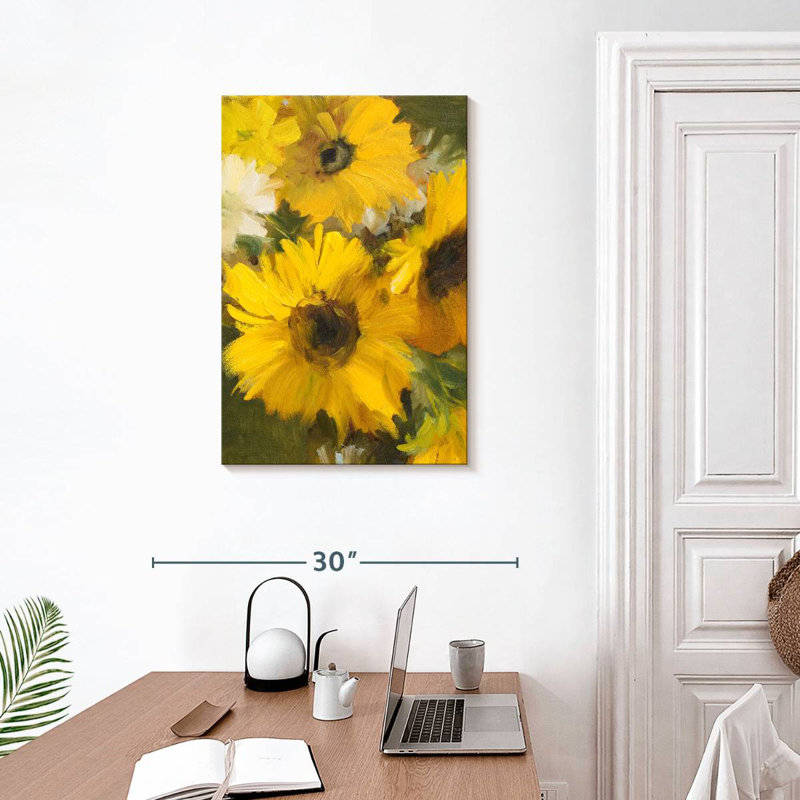 Tournesols jaune vif, H 30 po x l 20 po