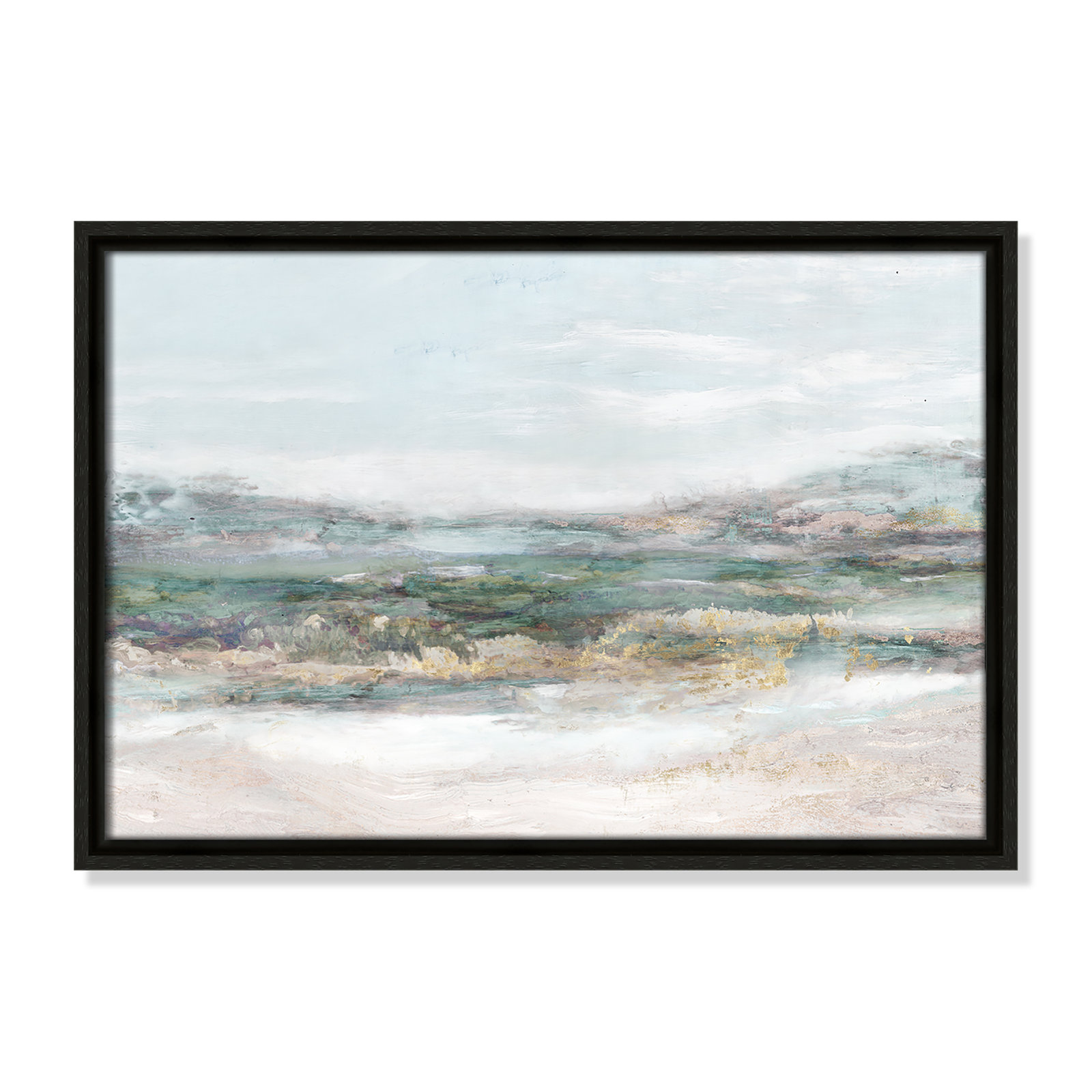 No Mat, Espresso Framed Canvas, 13.5" H x 19.5" W x 2" D