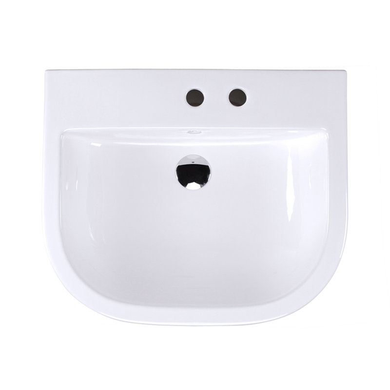 Piazza 23.62'' L Bathroom Sink, 4" Centers
