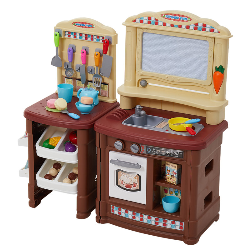 Kitchen Set, Yellow/Brown