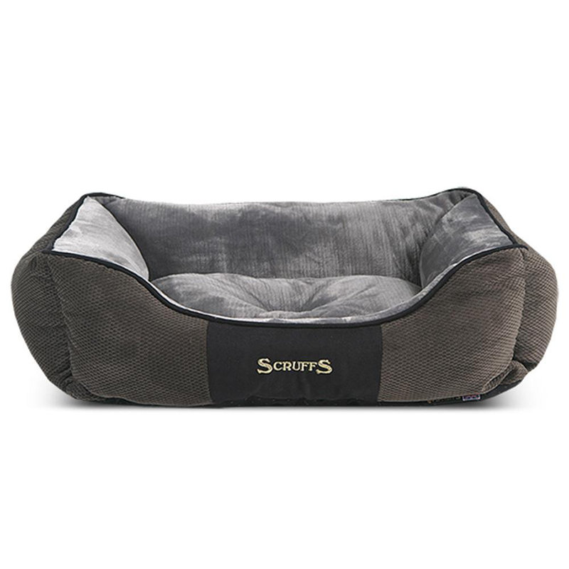 Chester Polyester Pet Bed, 19cm H x 75cm W x 60cm D, Graphite/Grey