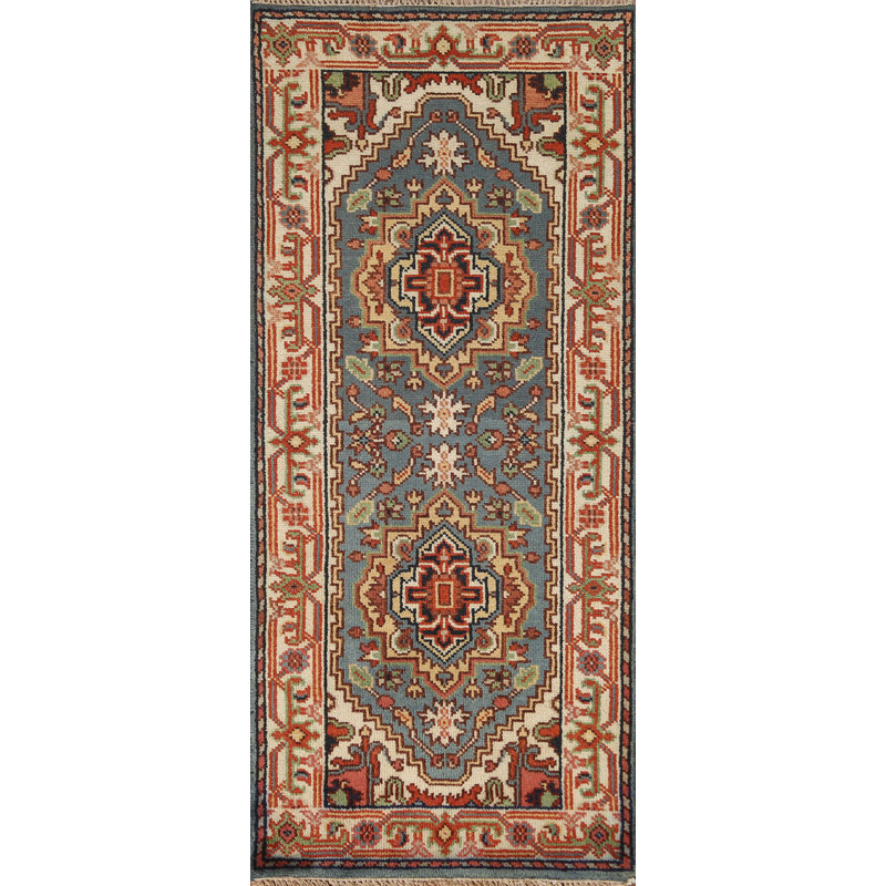 One-of-a-Kind Runner 2'6" x 5'11" New Age Runner Wool Area Rug in Beige and Brown