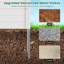 Costway Outdoor 48"l X 48"h Pvc Privacy Fence Panels With Ground Stakes-100249310