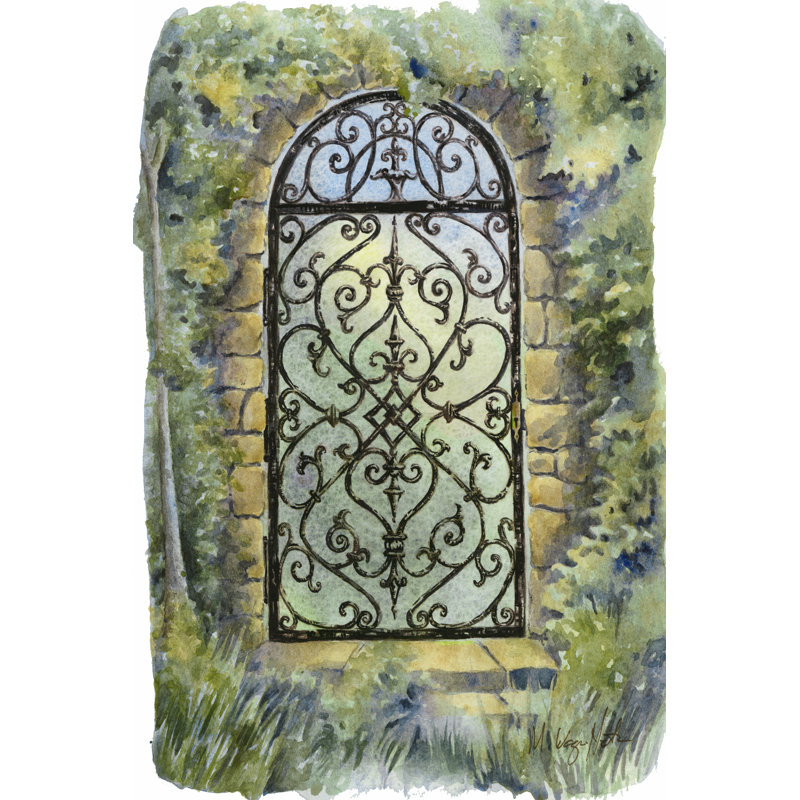 Iron Gate II by M. Wagner-Heaton - Wrapped Canvas Painting, 76cm H x 51cm W x 3.8cm D
