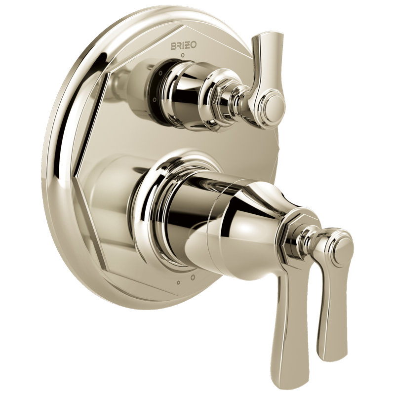 Rook® TempAssure® Thermostatic Valve With 3-Function Diverter Trim, Polished Nickel