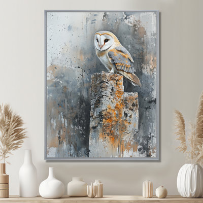 Barn Owl At Twilight I - Art mural encadré hibou