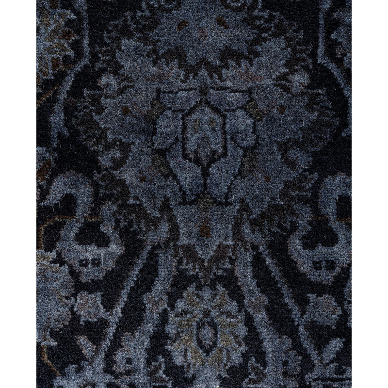 Overdyed One-of-a-Kind 2' 7" x 18' 2" Hand Knotted Area Rug