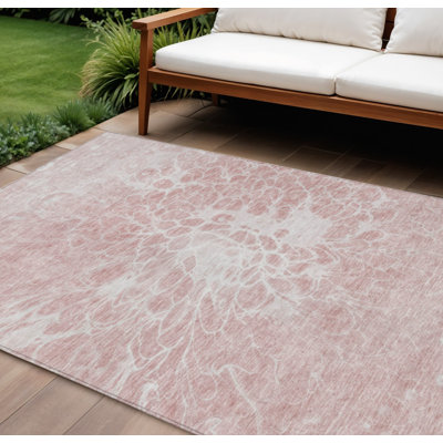 Tapis intérieur lavable abstrait ivoire 9 pi x 12 pi