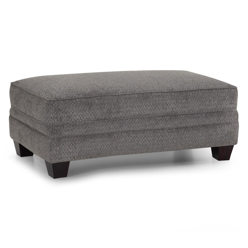 Joeseline Ottoman, Charcoal Polyester Blend