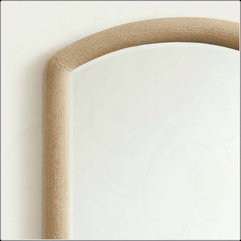 Miroir arqué en corde - Caramel