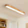 Nouria Simple LED Flush Mount With Wood Accents