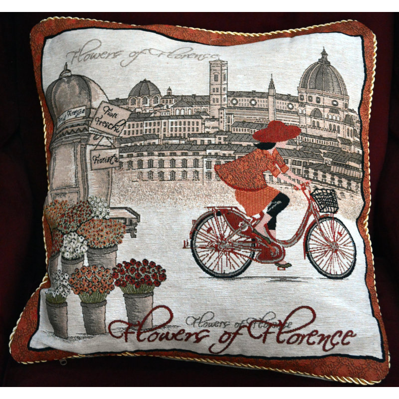 Cotton Blend Reversible Pillow Cover