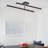 LED Ceiling Light Fixture, Black 3000K Linear Flush Mount Ceiling Lights, 30-Inch Ceiling Lamp Minimalist Lighting For Living Room Bedroom Kitchen Hallway