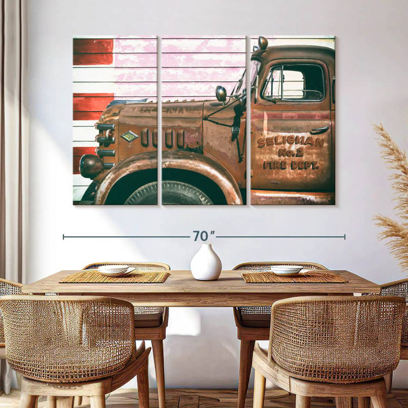 Mehar American West Fire Dept US 66, 42" H x 65" W