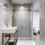 Elan Hart 56-60" W x 76" H Sliding Frameless Shower Door with 3/8" Clear Glass-244612125