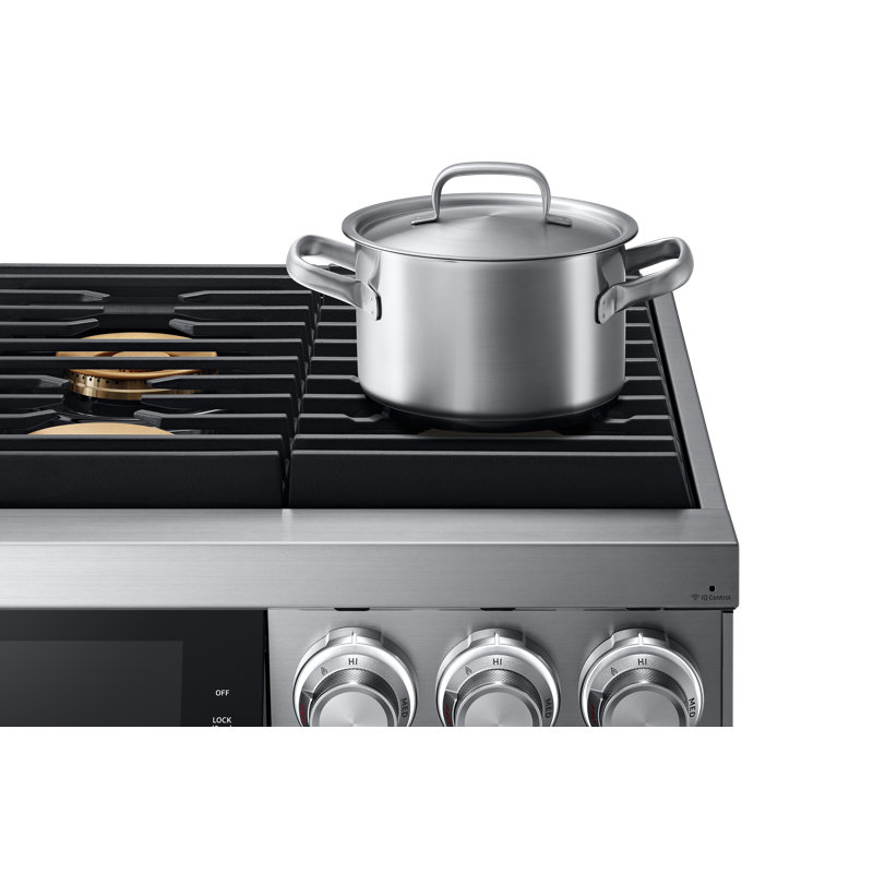 36" Pro-Range 6 Burners, Contemporary, NG/LP, Silver Stainless