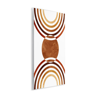 «Ay-927-Wood Boho Earthy Arches On Canvas» par Lil 'Rue, reproduction