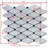 12" x 12" Marble Grid Mosaic Wall & Floor Tile