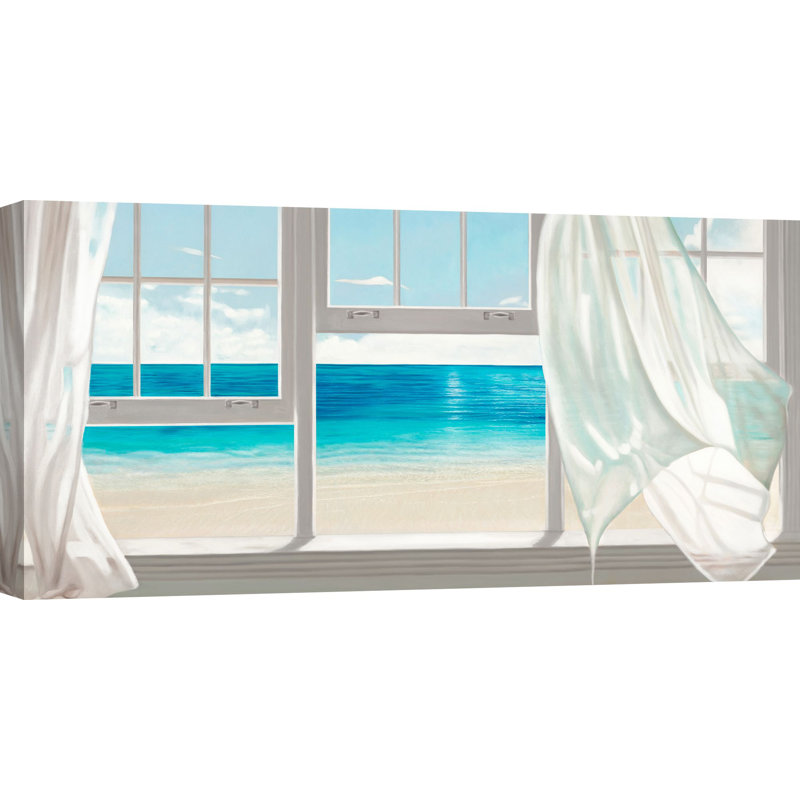 Emerald Seascape by Pierre Benson - Wrapped Canvas Print, 35cm H x 70cm W x 4cm D