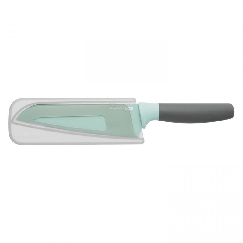 Couteau Santoku en acier inoxydable 6,75 "avec étui Leo