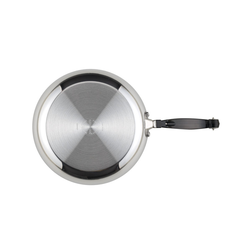 Farberware 15-Piece Stainless Steel Nonstick Cookware Set with Utensils