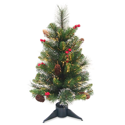 24" Fiber Optic Crestwood Spruce Tree